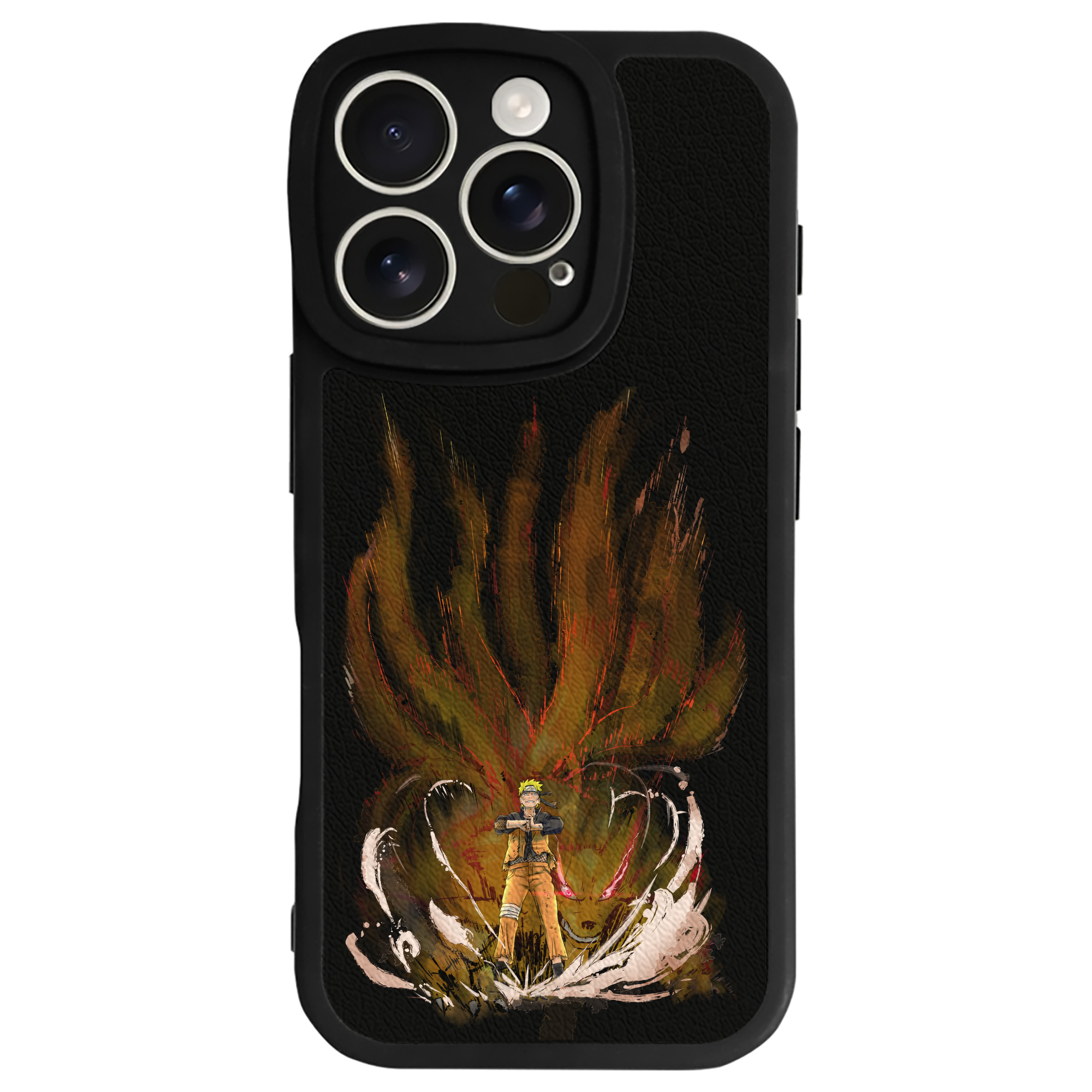 （画像用） NARUTO -ナルト- うずまき ナルト Uzumaki Naruto 【iPhone 16シリーズ対応】シリコンスマホケース（レザー調） 材質：シリコン